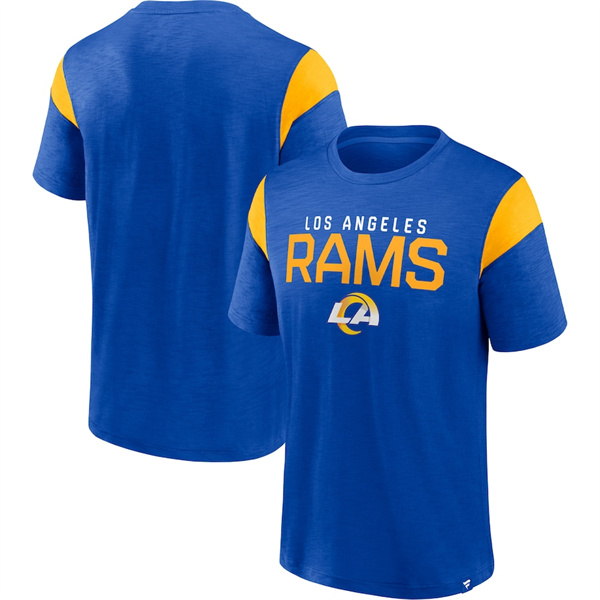 Men's Los Angeles Rams Royal/Gold Home Stretch Team T-Shirt
